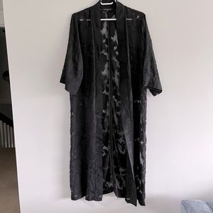 Dynamite long black Kimono - Size L